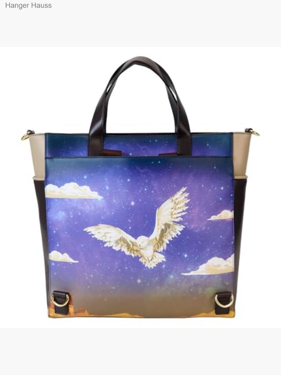 Harry Potter Convertible Backpack Tote Bag Vegan Leather